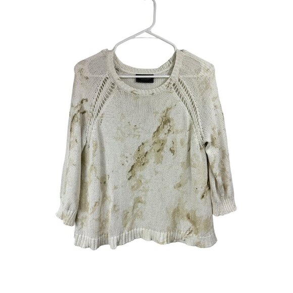 Wooden Ships Size XS Cotton Blend Tie Dyed Sweater Lightweight Loose Knit - Picture 1 of 7